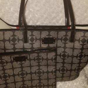 Kate Spade Ace of Spades Tote and Pouch